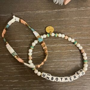 Little words project Beaded 'Unbothered' Bracelet